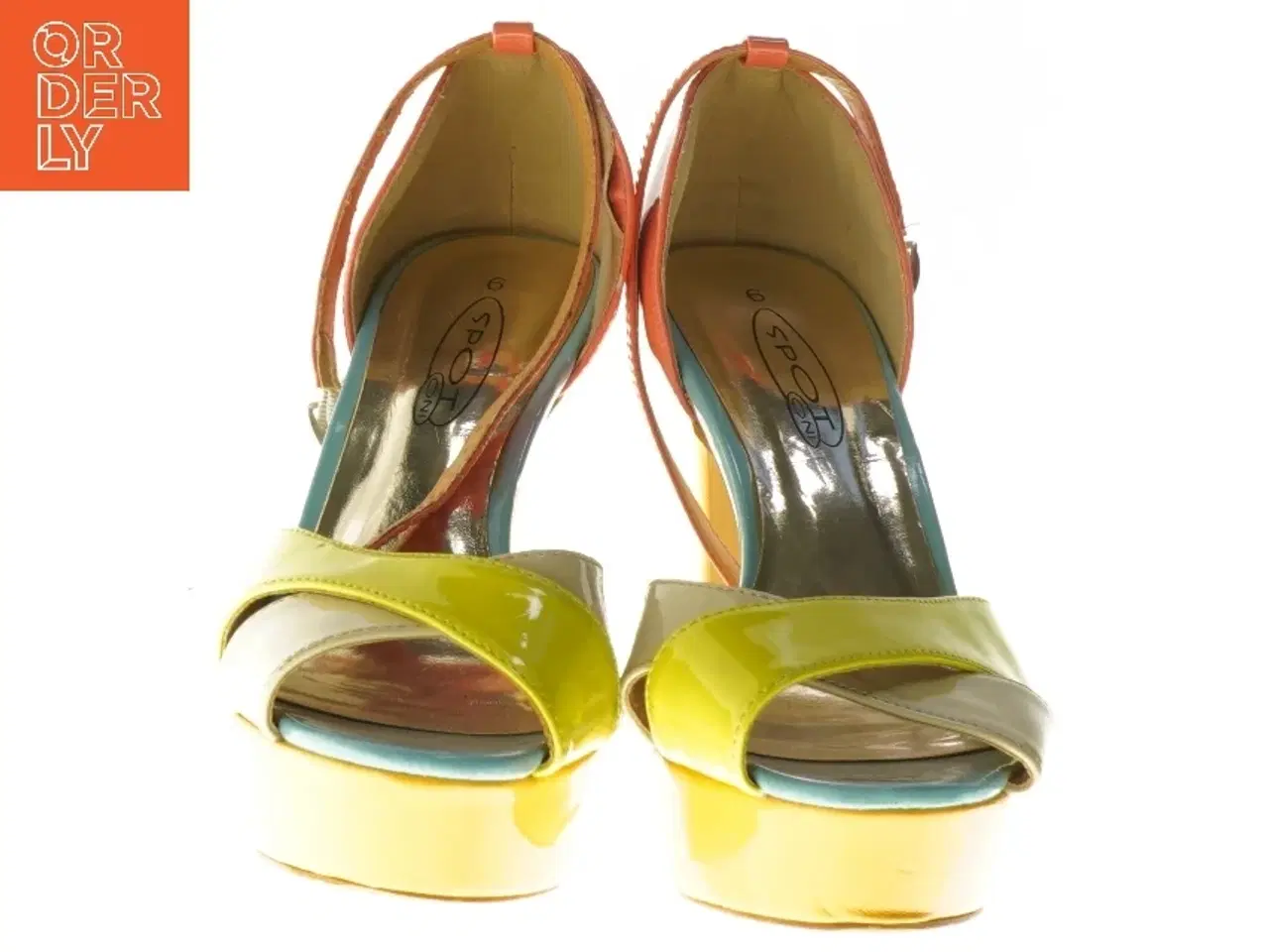 Billede 3 - Farverige højhælede sandaler fra Spot On (str. 36-37 )