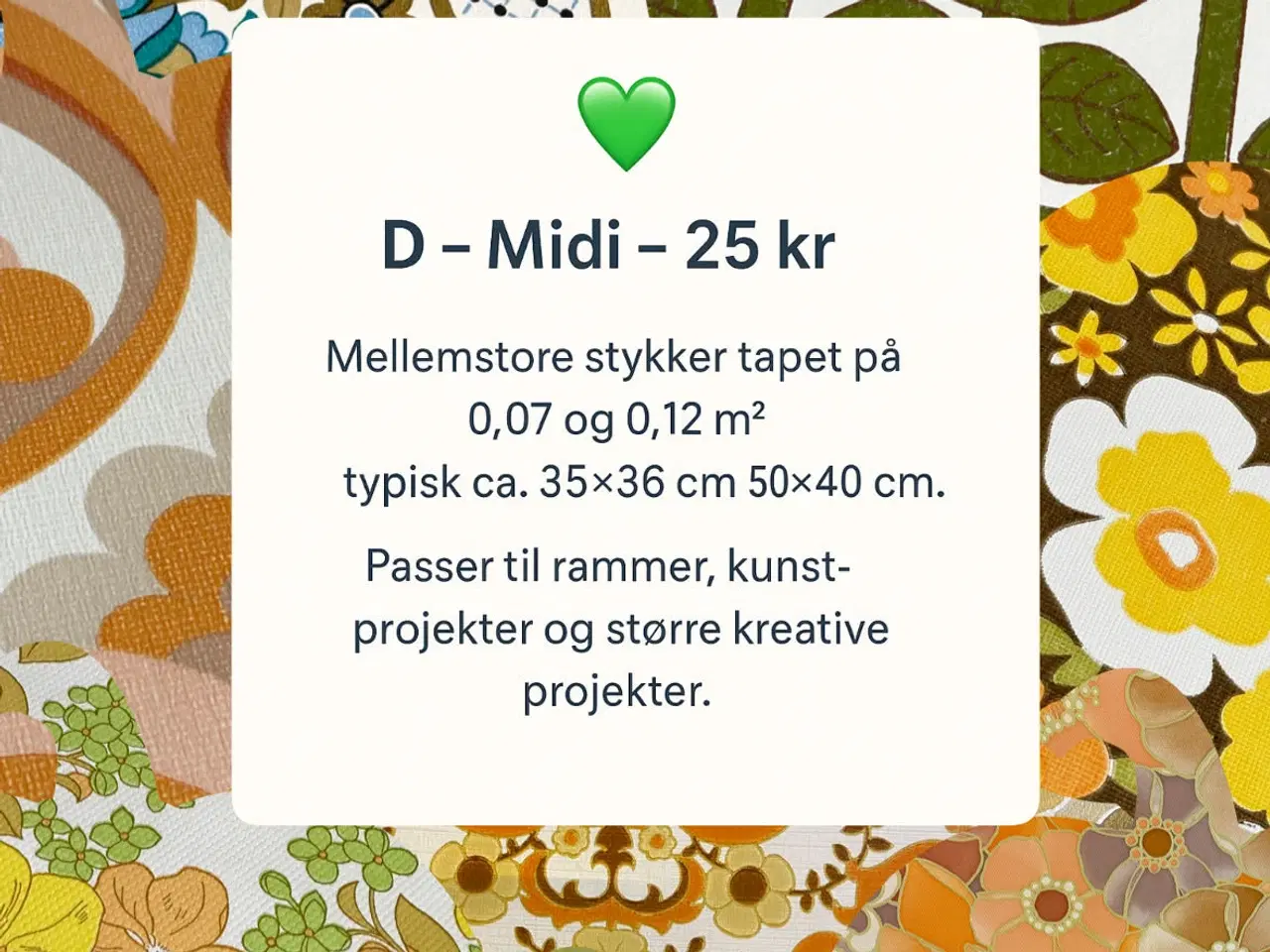 Billede 10 - Originalt retro tapet fra 70’erne