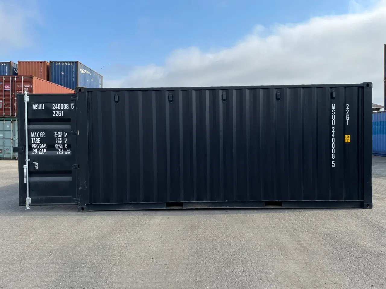 Billede 4 - NY SORT - 20 fods containere med eller uden isoler