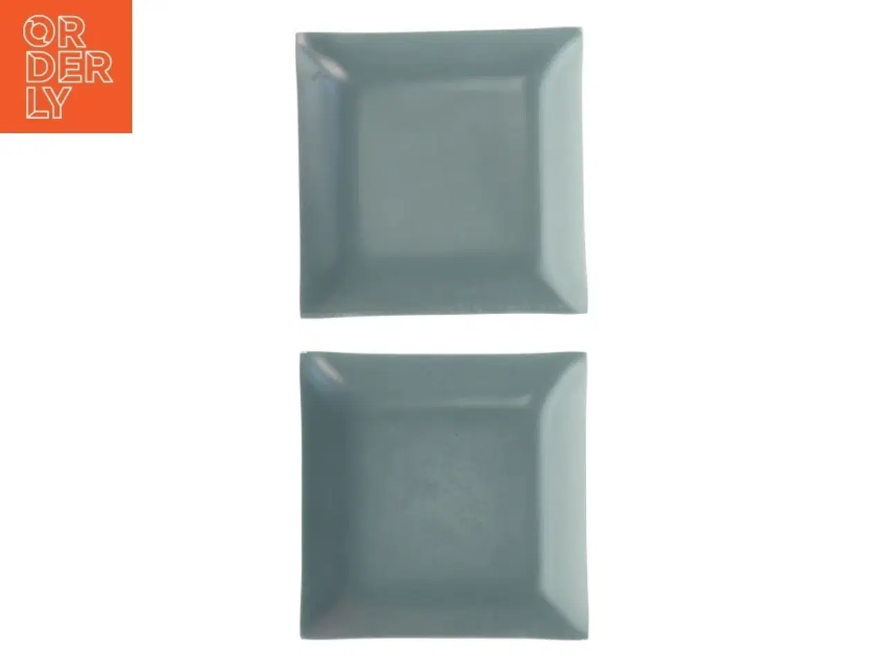 Billede 3 - Sorte firkantede serveringsfade (str. 21,5 x 21,5 cm)