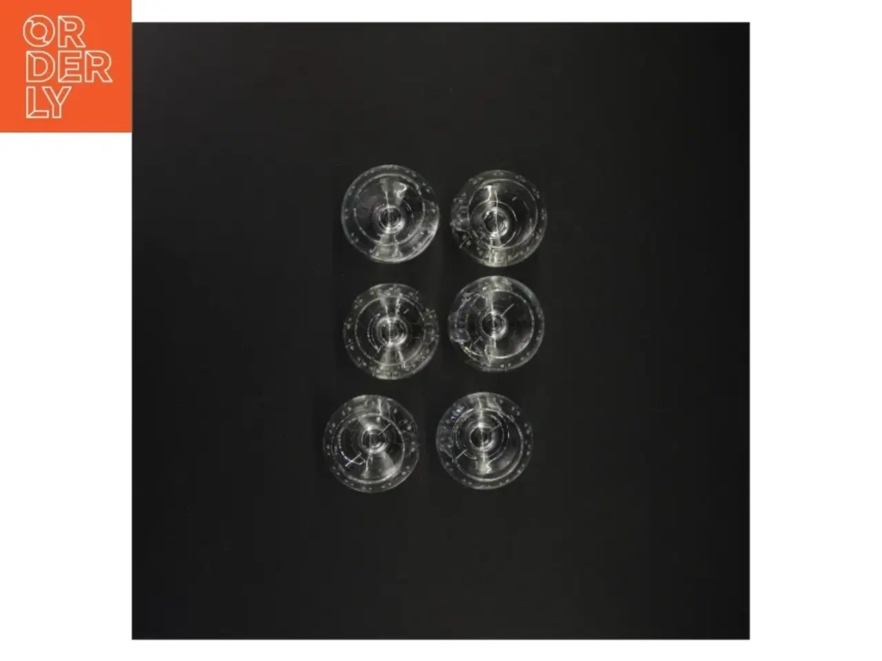Billede 4 - Sæt af seks cognacglas fra Holmegaard (str. 9 x 6 cm)