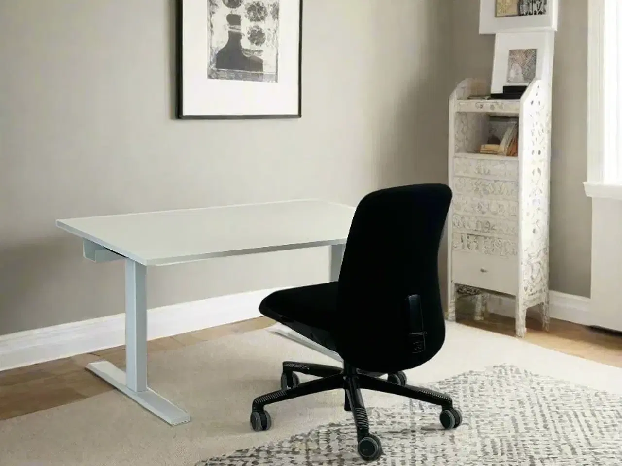 Billede 2 - Hæve-/sænkebord 120x80 (HolmrisB8 Plade) - Linak