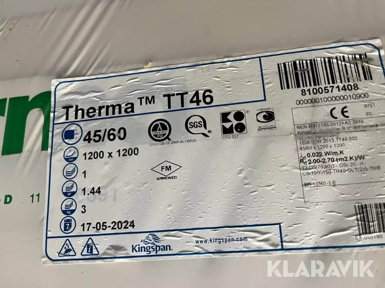 Billede 9 - Isoleringskiler og isoleringsplader Kingspan TT46 og TR26