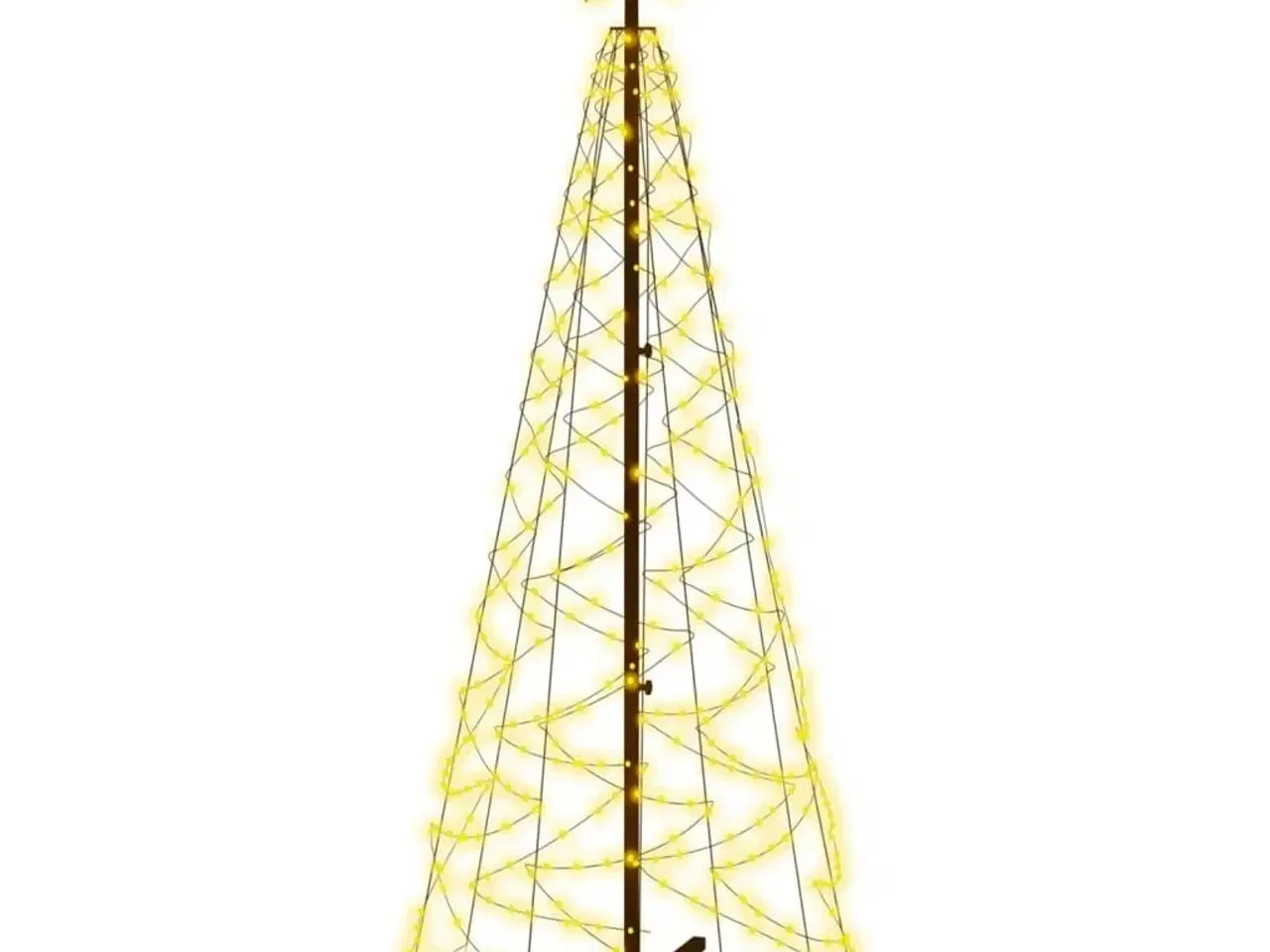 Billede 2 - Kegleformet juletræ 70x180 cm 200 LED'er varmt hvid