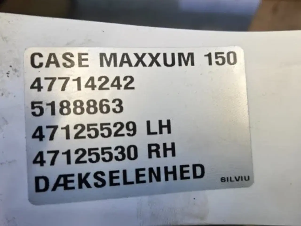 Billede 10 - Case Maxxum 150 Dæksel 47714242