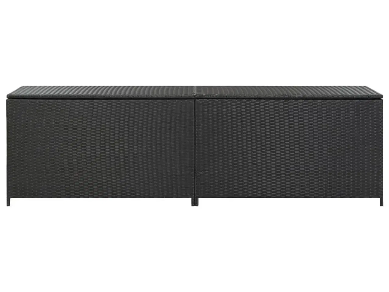 Billede 5 - Opbevaringskasse til haven 200x50x60 polyrattan sort