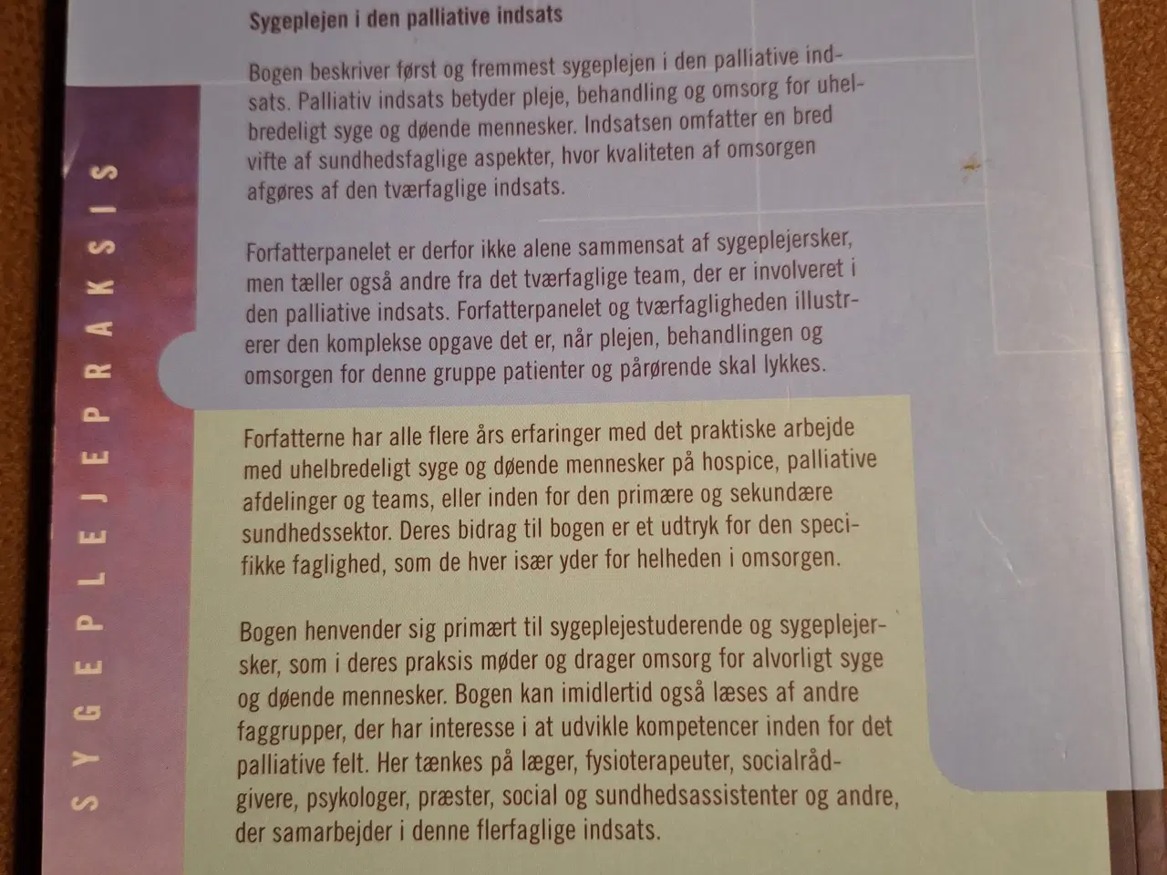 Billede 3 - Sygeplejen I den palliative indsats 