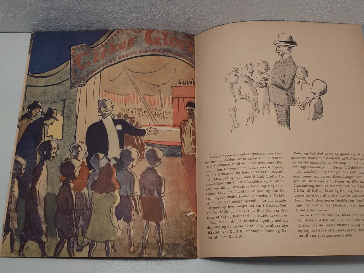 Billede 5 - Hans Ditlev:Cirkus i Gaarden. ill. E. Krag(1943!)