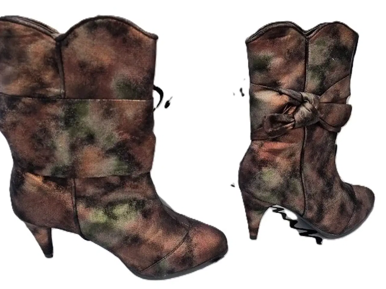 Billede 6 - 50 par nye 2 farvet damestøvler