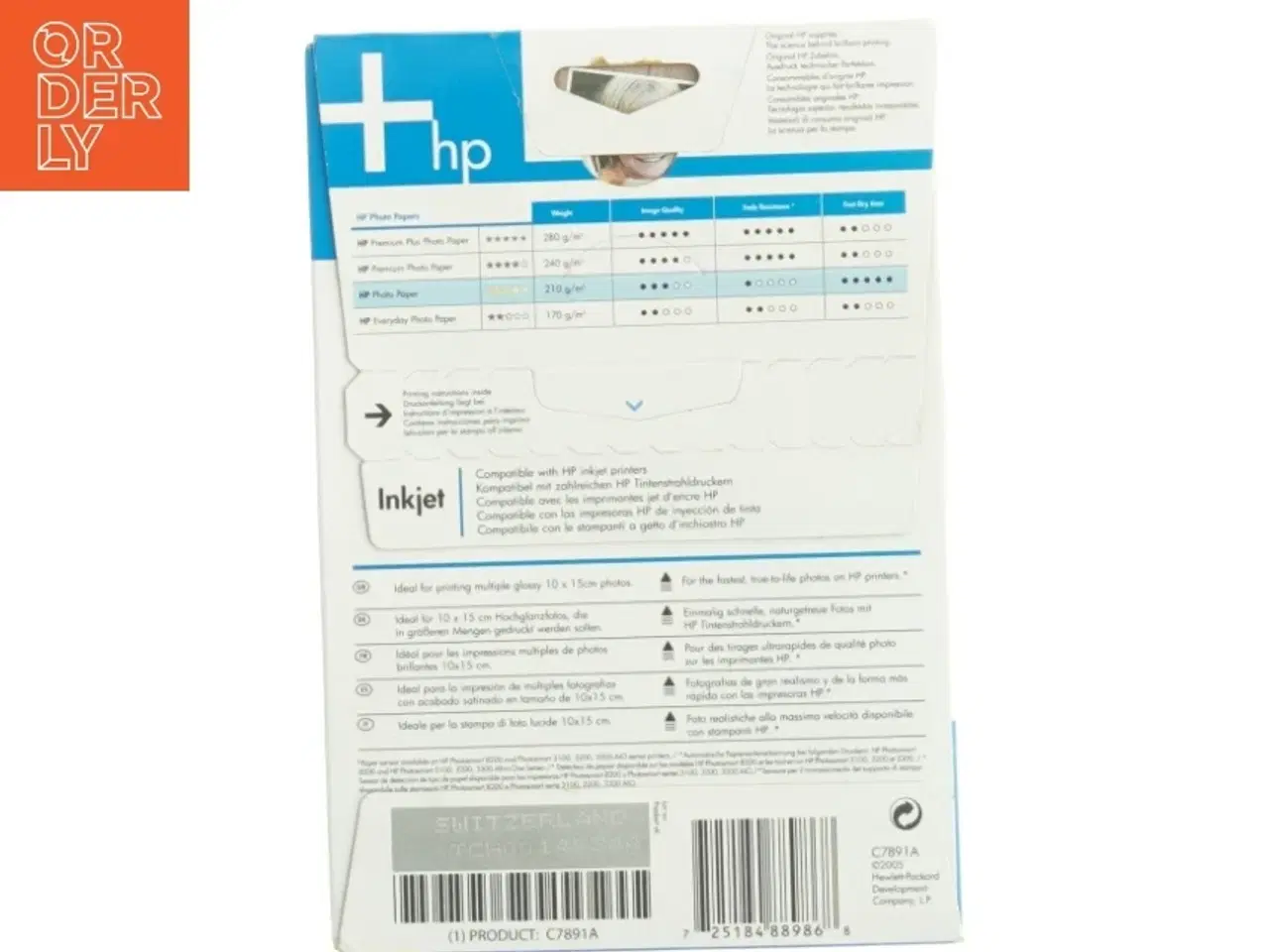 Billede 2 - HP Glossy Fotopapir fra Hp (str. 10 x 15 cm)