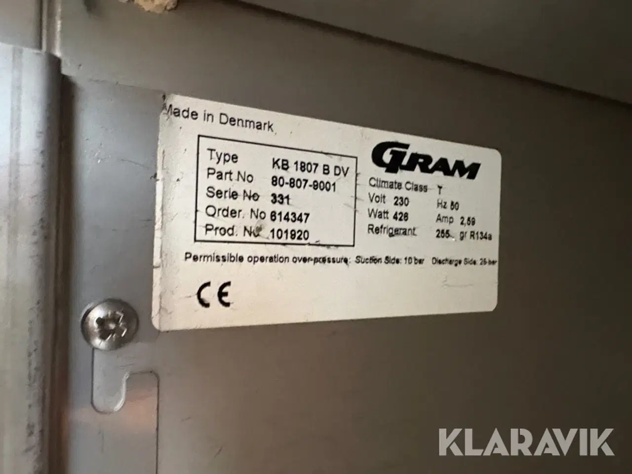 Billede 8 - Kølebord Gram KB 1807 B DV