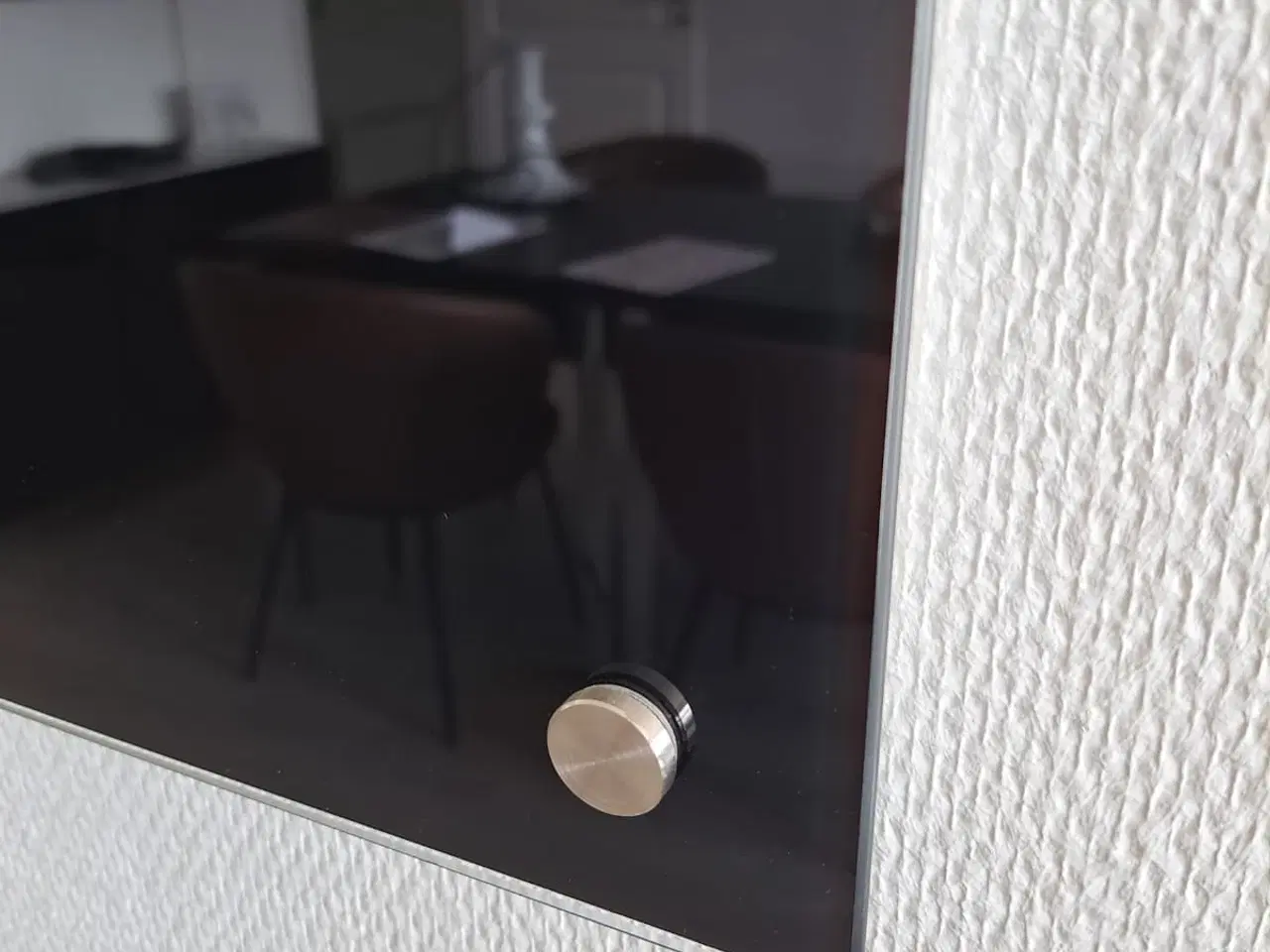Billede 2 - Magnetisk sort glastavle.