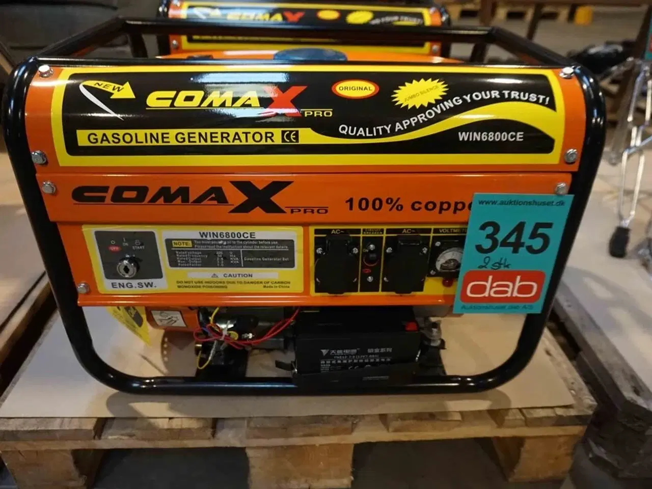 Billede 2 - 2 stk Comax benzin generatorer WIN6800CE