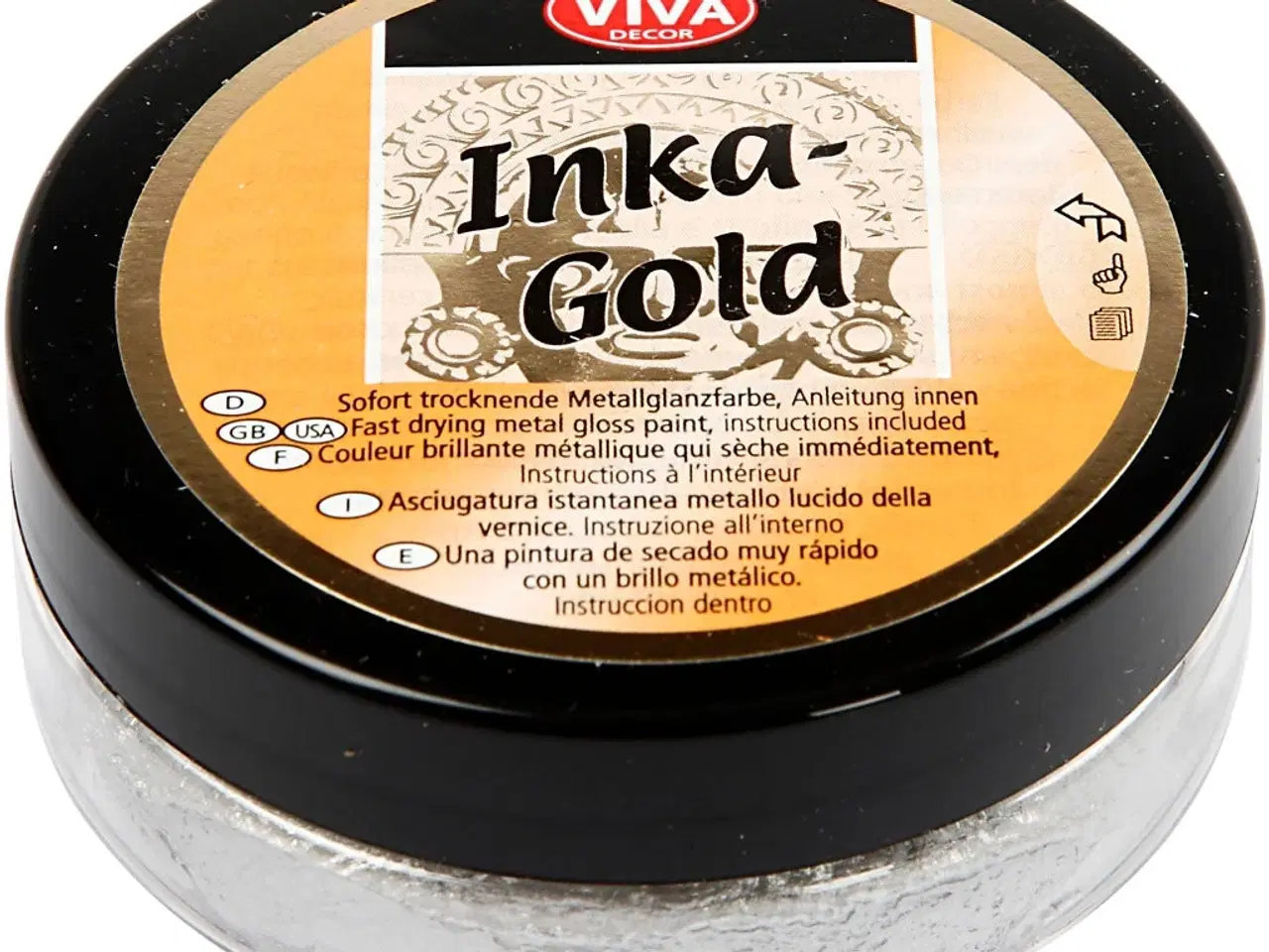 Billede 1 - Inka Gold Sølv Voks 50ml - Glansfuld Finish til Kunst