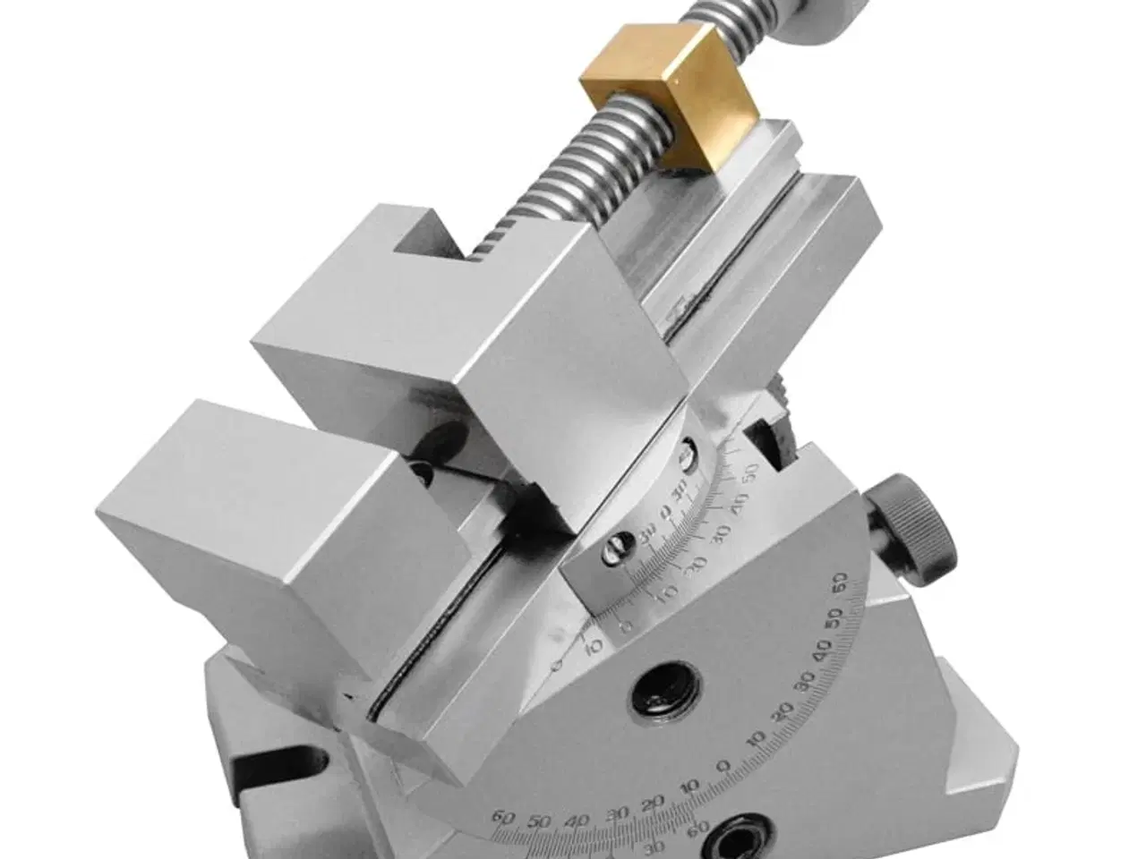 Billede 1 - Kipbar slibe skruestik 70 mm med drejeskive. Åbning 80 mm