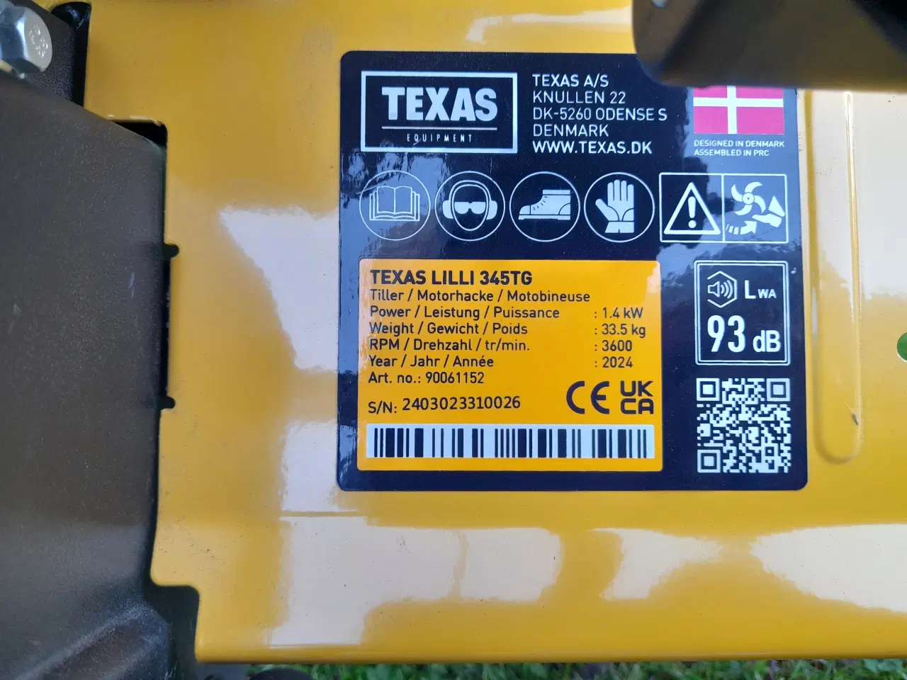 Billede 1 - Havefræser Texas LILLI 345TG