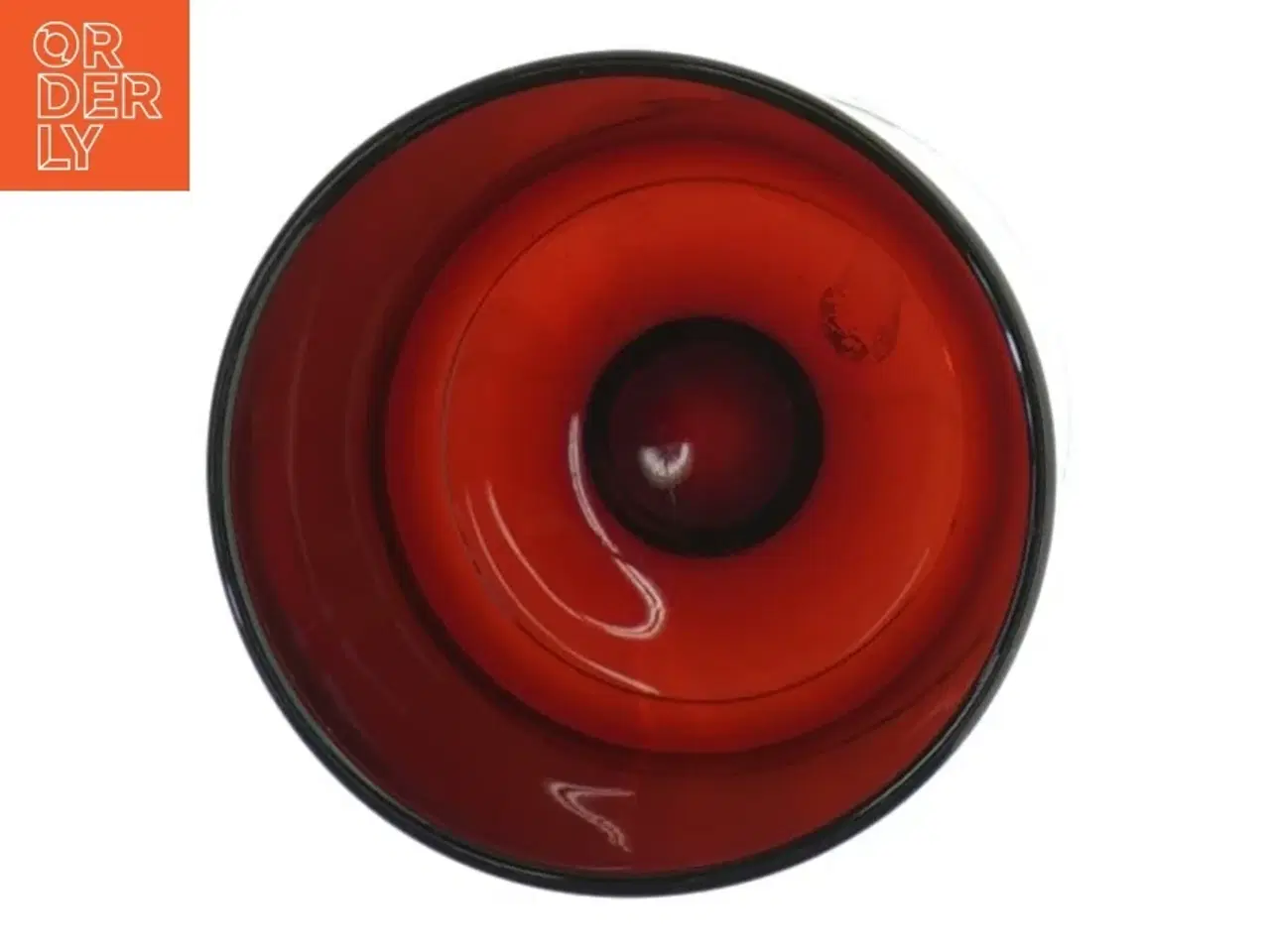 Billede 2 - Rød glasvase fra Luminarc (str. H. 11,5 cm. ø. 6,5 cm)
