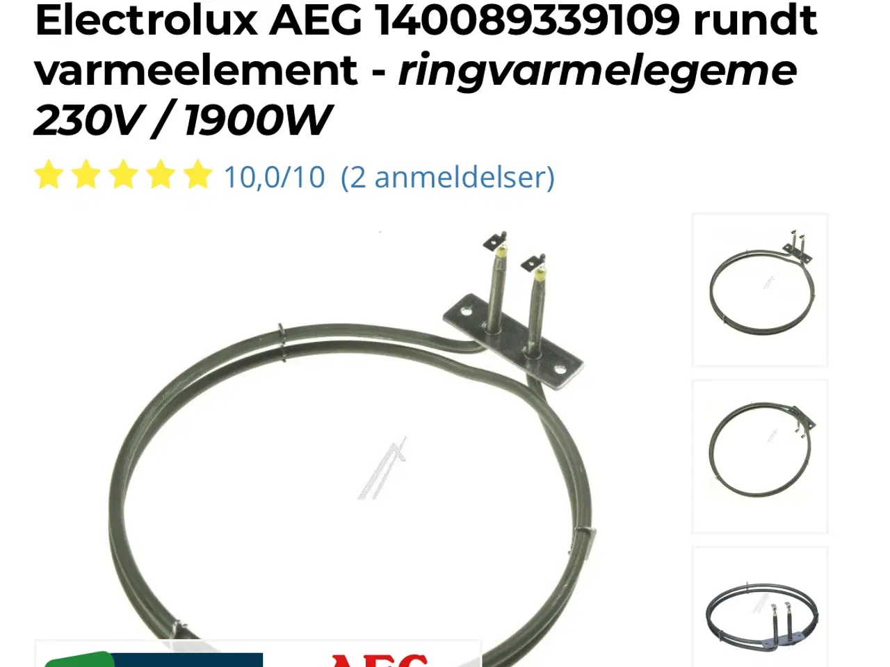 Billede 4 - Ringvarmeelement electrolux AEG