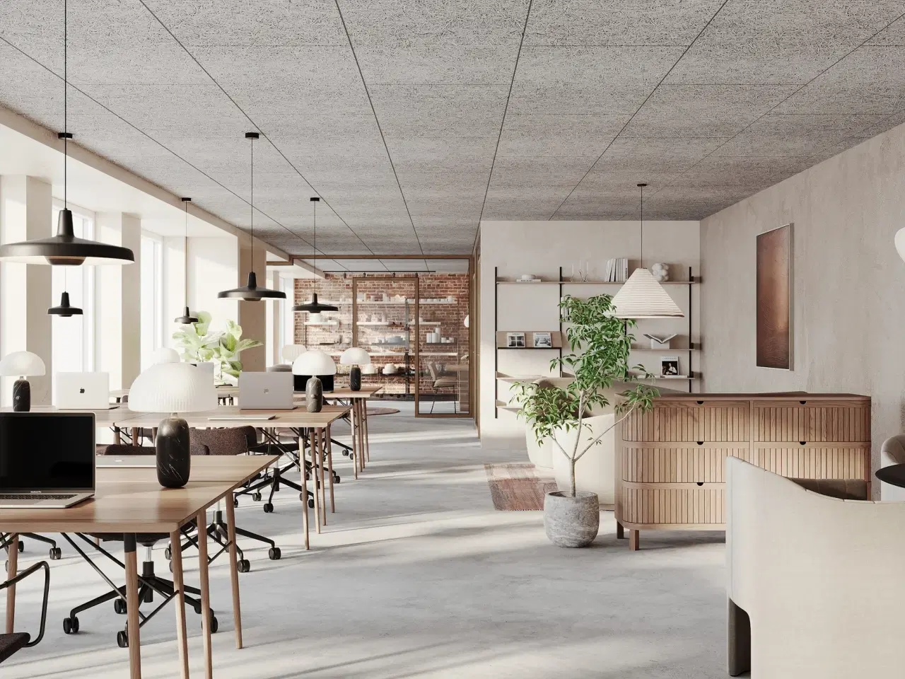 Billede 2 - Moderne kontor i industriel tidslomme