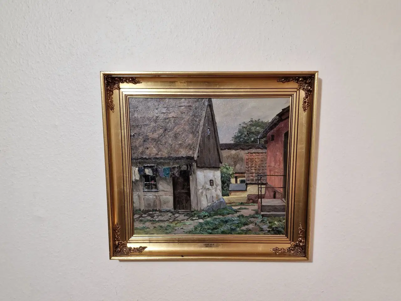 Billede 2 - Oliemaleri af Ludvig Holm fra 1923.