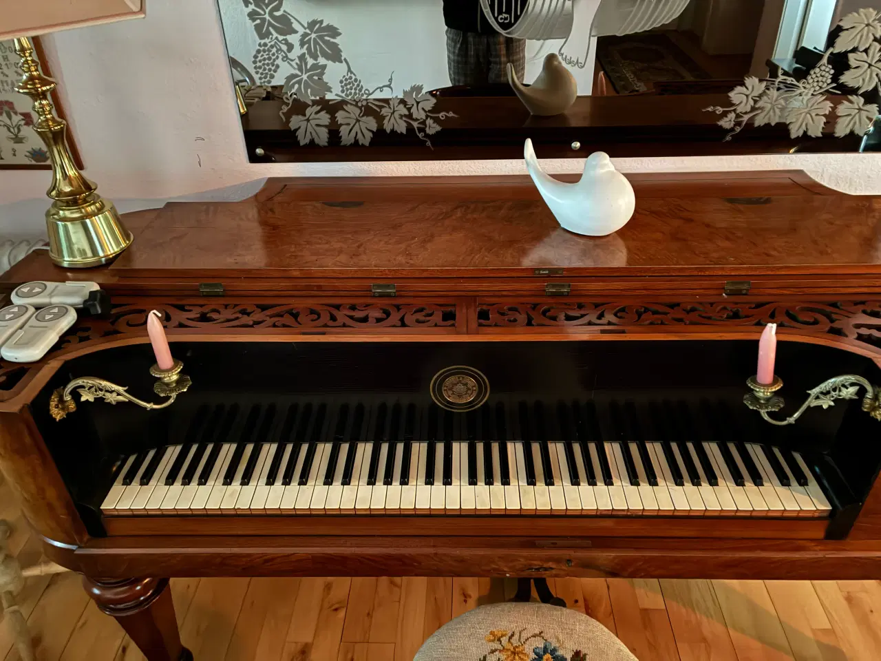 Billede 3 - Antikt spinet fra Hornung & Møller fra 1872 