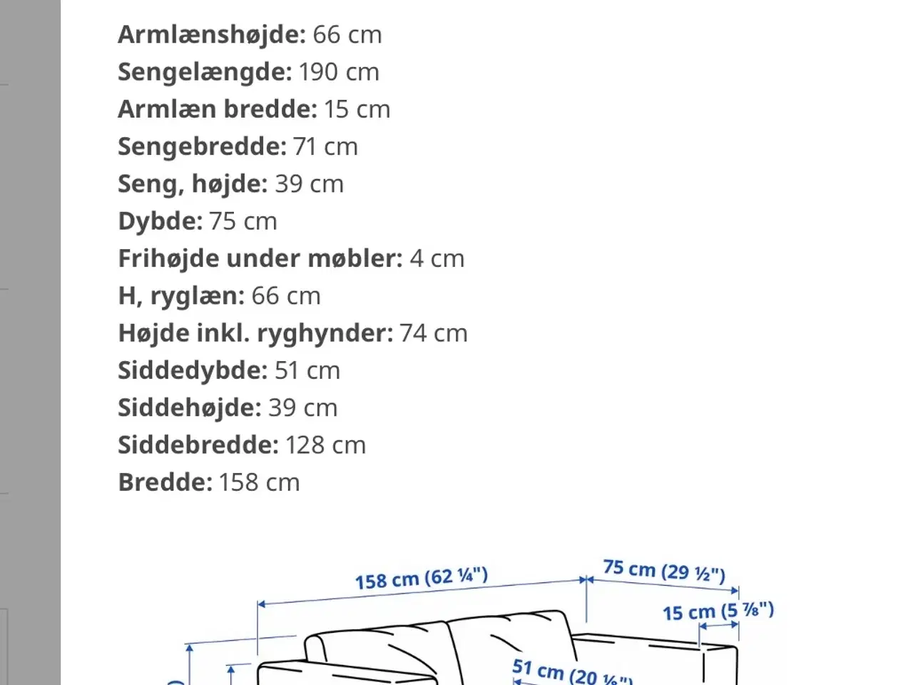 Billede 4 - SKÖNABÄCK sovesofa fra IKEA