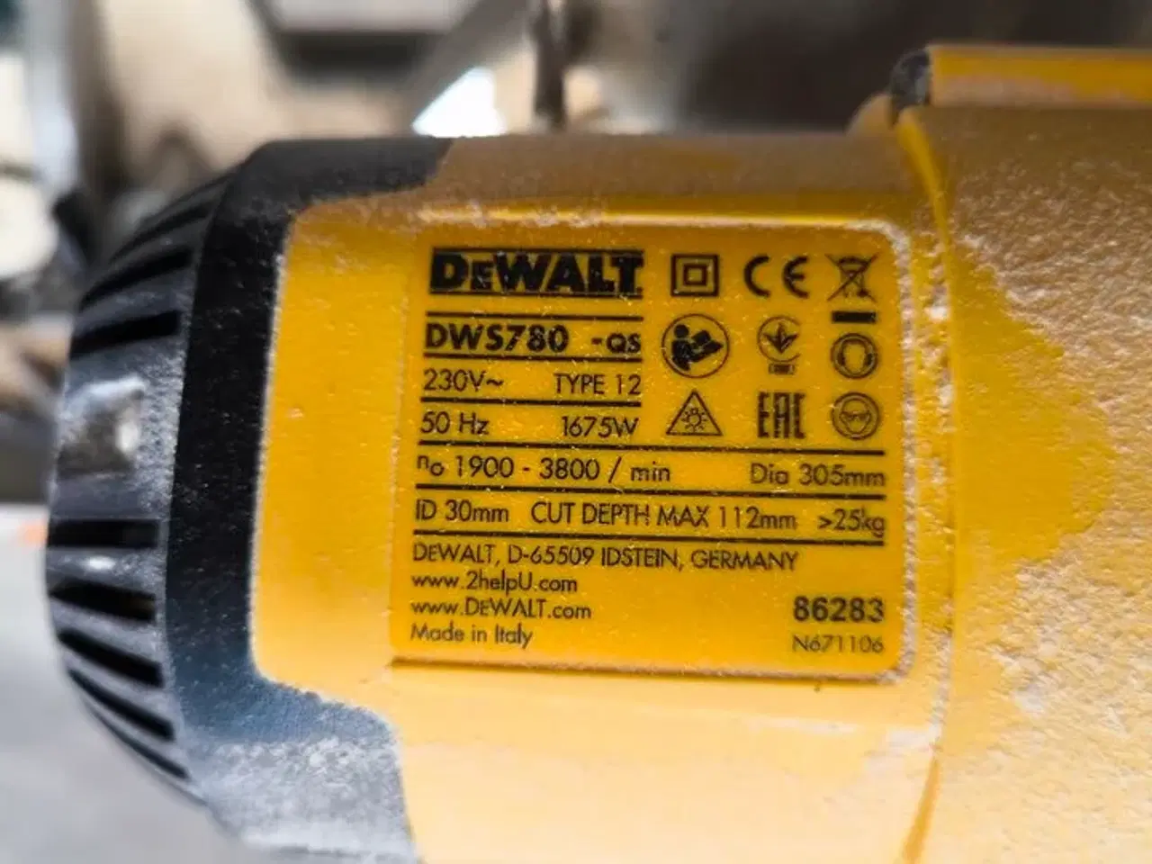 Billede 6 - Kap/geringsav DEWALT DWS780 inkl. MAKITA arbejdsbord