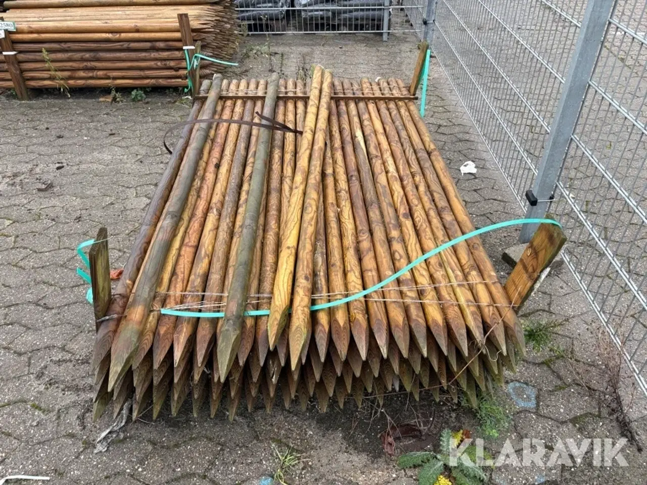 Billede 3 - Hegnspæl 5 X 200 cm trykimprægneret