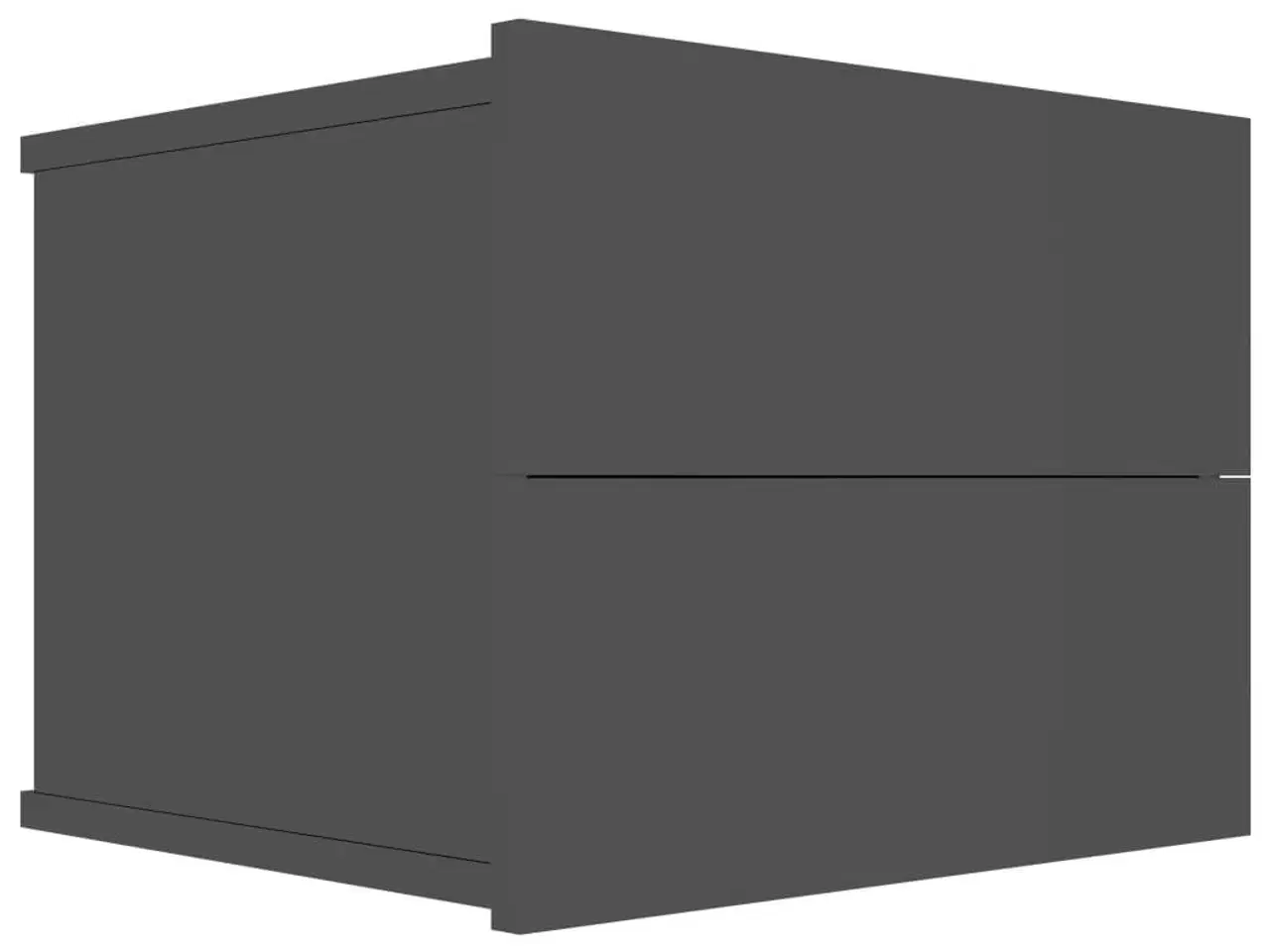 Billede 2 - Sengeskab 40x30x30 cm spånplade sort højglans