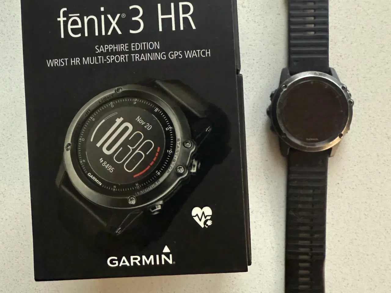 Billede 2 - Garmin 3 HR Sapphire 