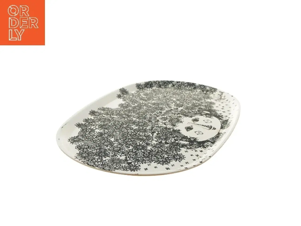 Billede 4 - Dekorativt fad med kunstmotiv fra Bjørn Wiinblad (str. 33x56 cm)