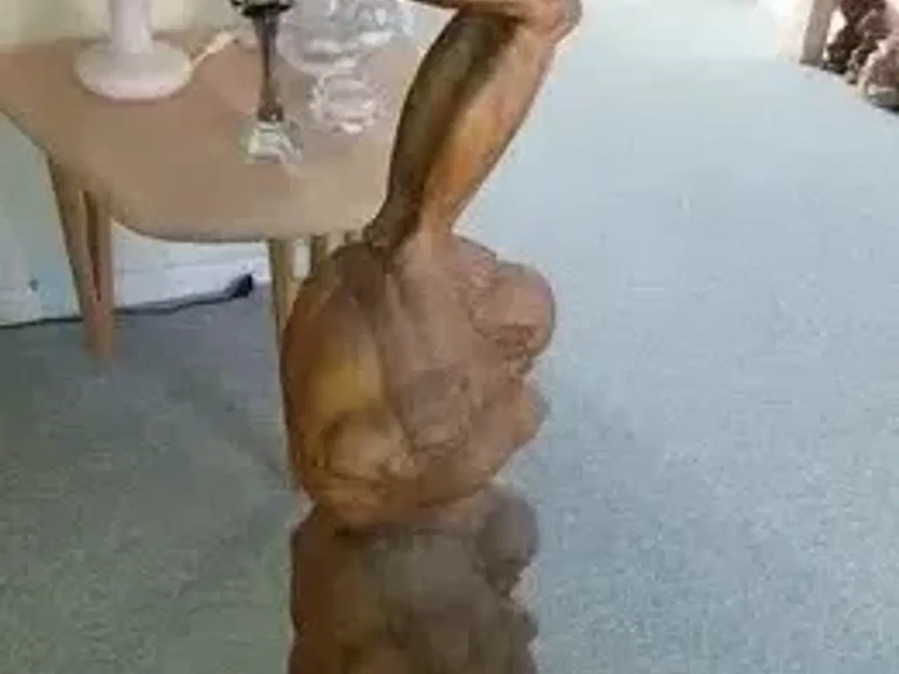 Billede 5 - Grædende Buddha. "3 mand høj". Højden er 101 cm.