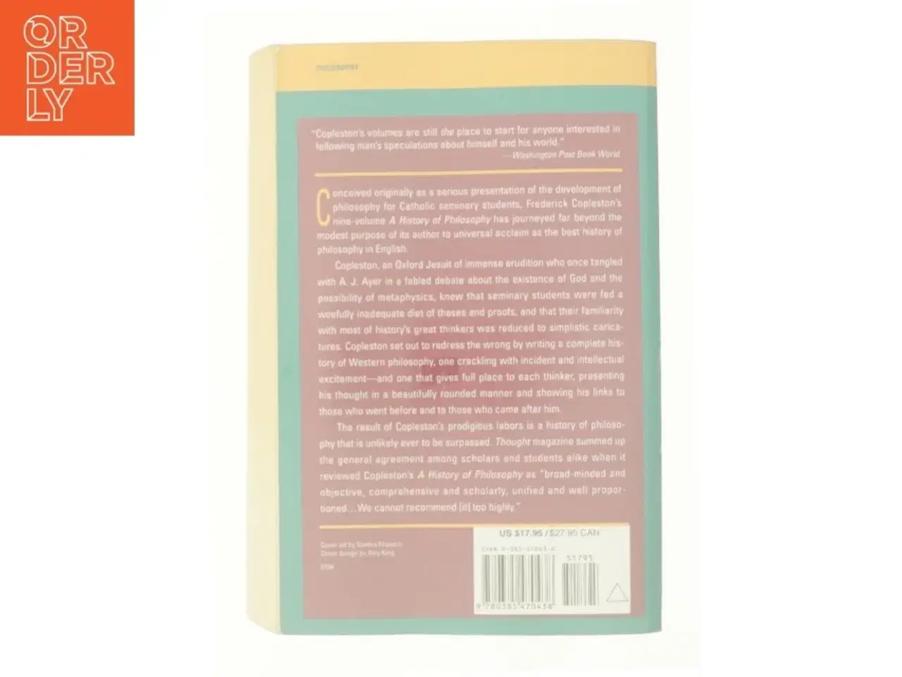 Billede 2 - History of Philosophy af Copleston, Frederick C. (Bog)