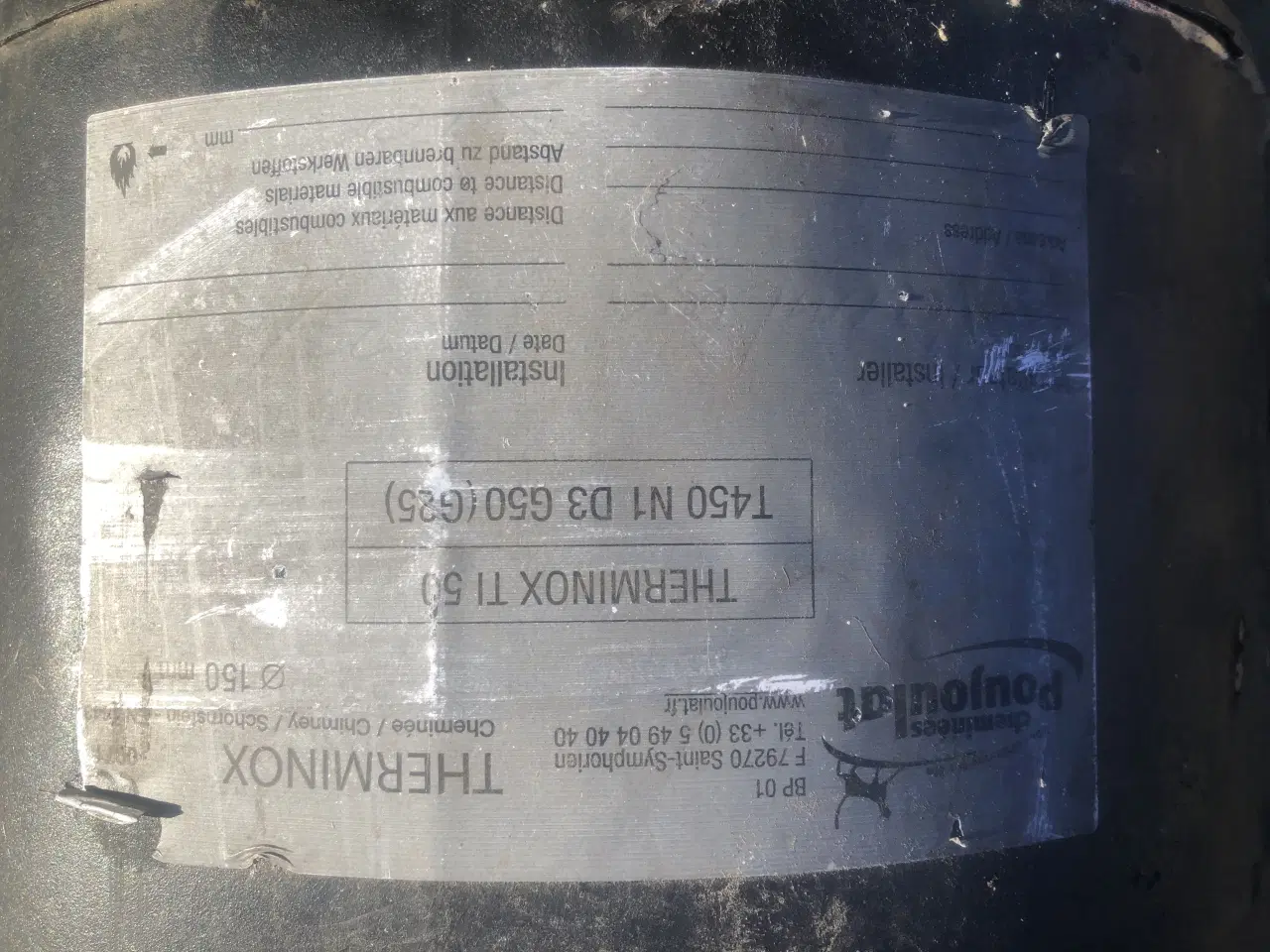 Billede 1 - Stål skorsten pakke til brændeovn