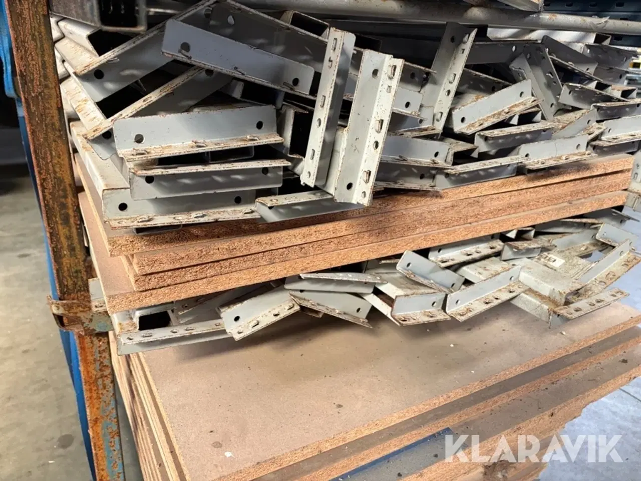 Billede 9 - Pallereol / storfagsreol - 3 fag og 30 hylder inklusiv plader