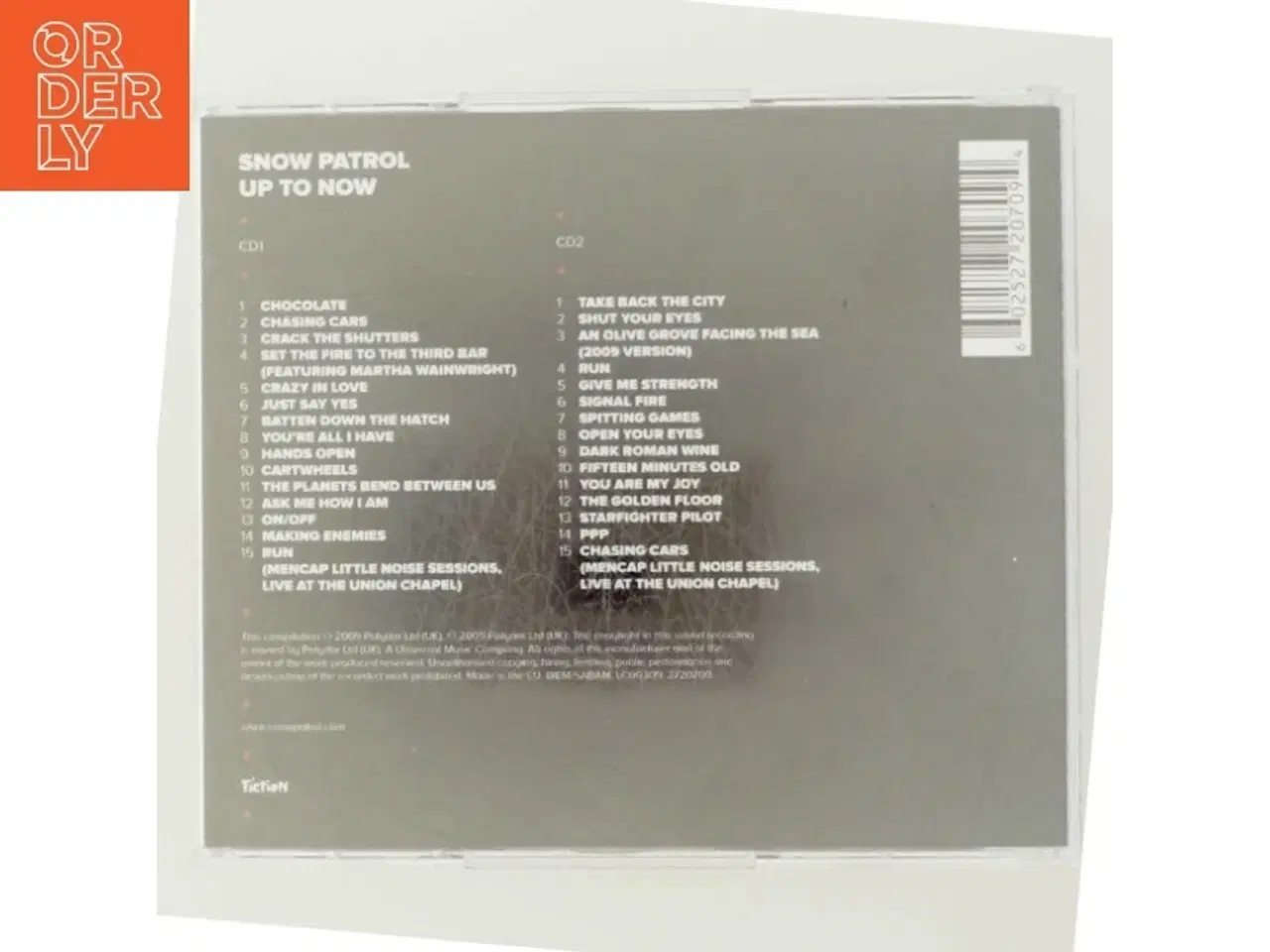 Billede 3 - Snow Patrol - Up to Now CD