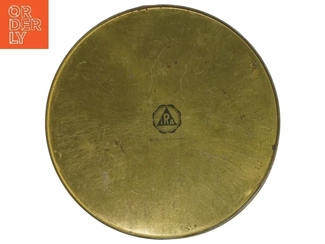 Billede 3 - Dekorativ metaldåse med fuglemotiv (str. Ø 19,5 cm længde 8,5 cm)