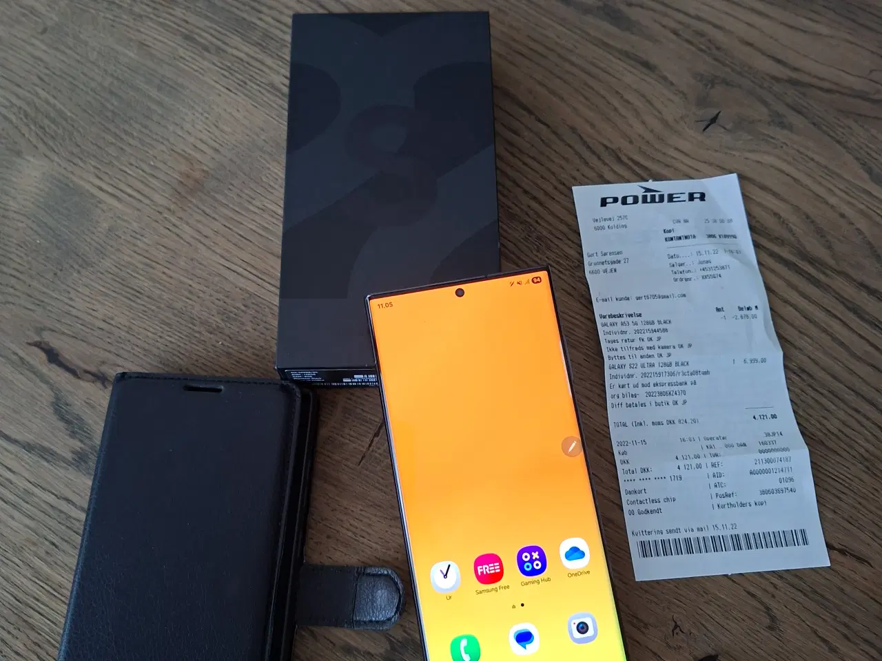 Billede 1 - Samsung S22 Ultra Sort *NY*