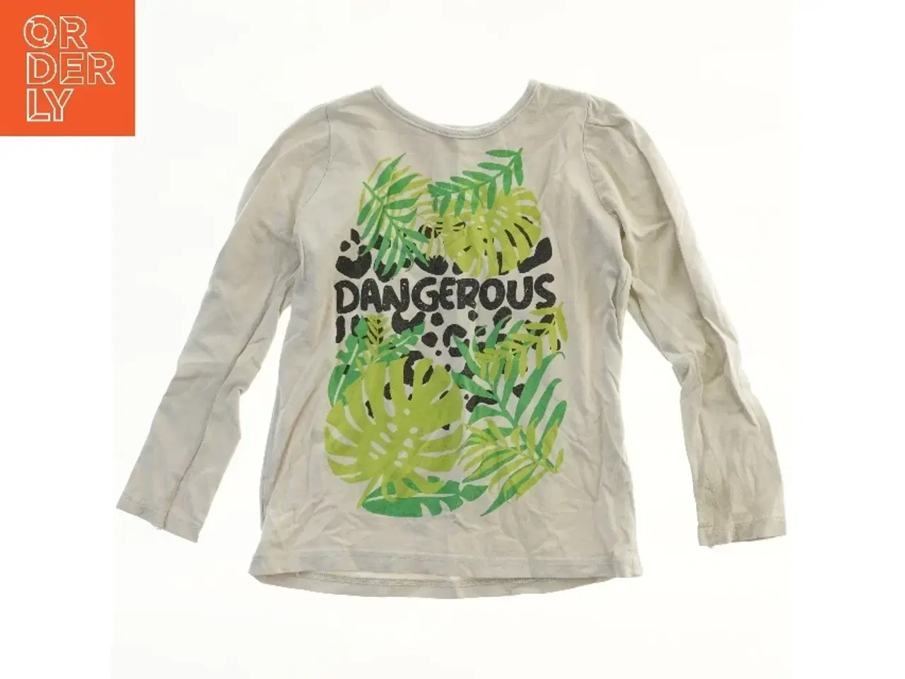 Billede 1 - Langærmet bluse med leopardmotiv (str. 116)