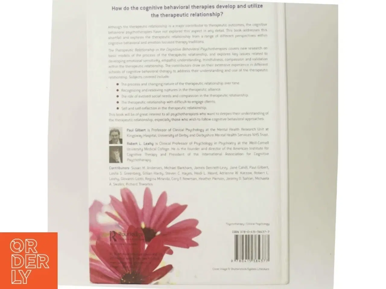 Billede 3 - The therapeutic relationship in the cognitive behavioral psychotherapies (Bog)