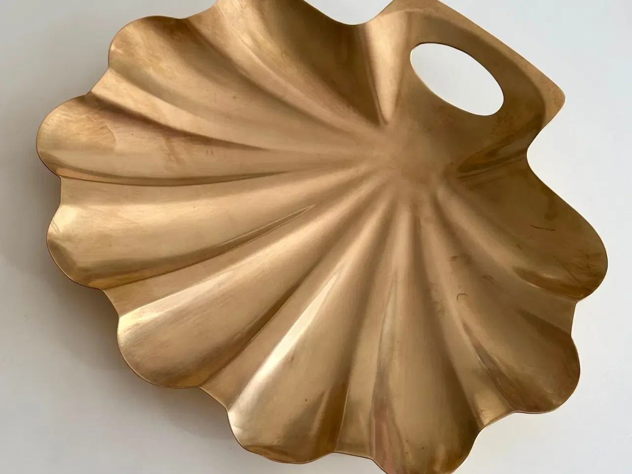 Billede 5 - Muslingeformet messingfad