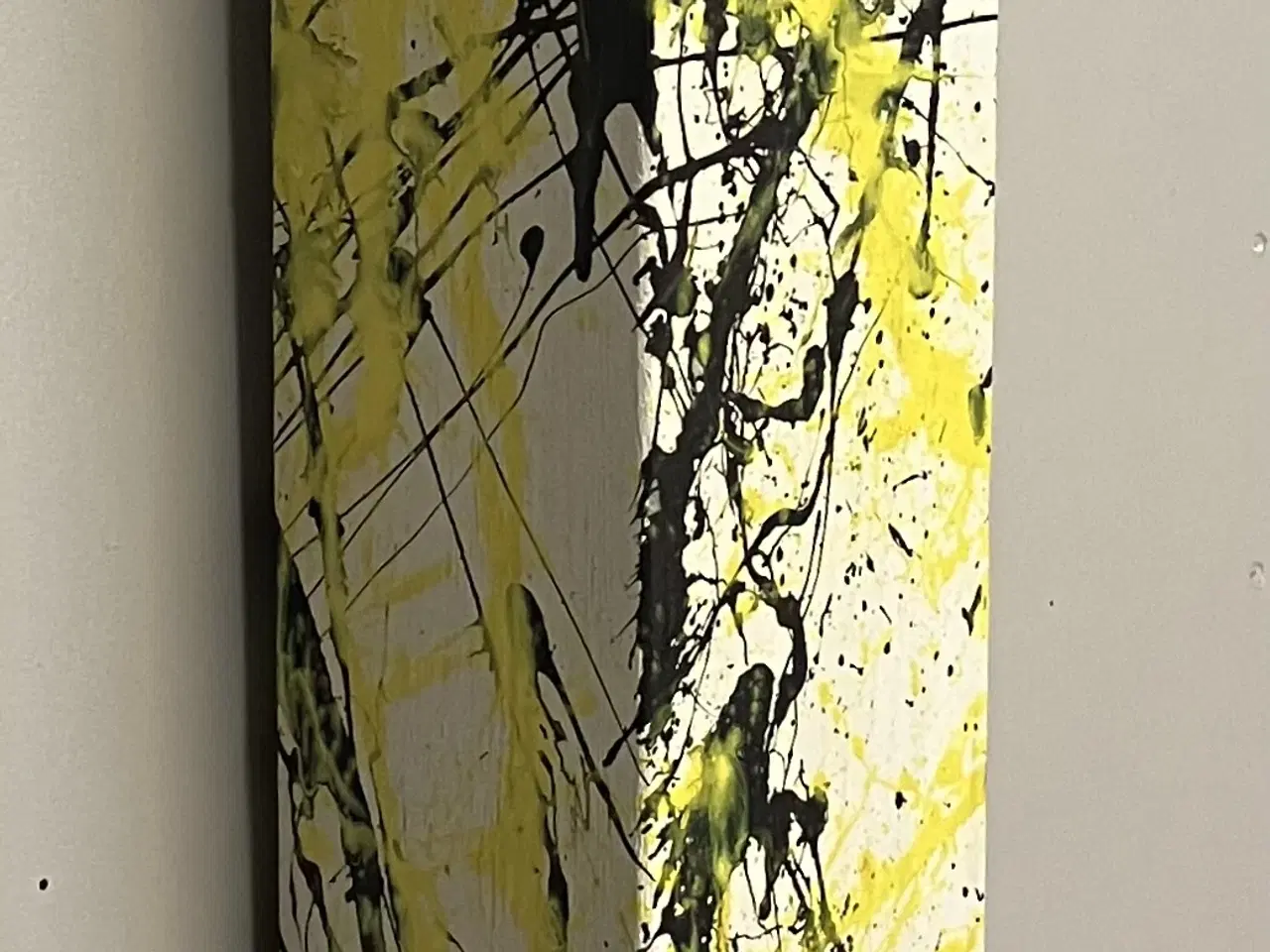 Billede 2 - Abstrakt maleri på træ