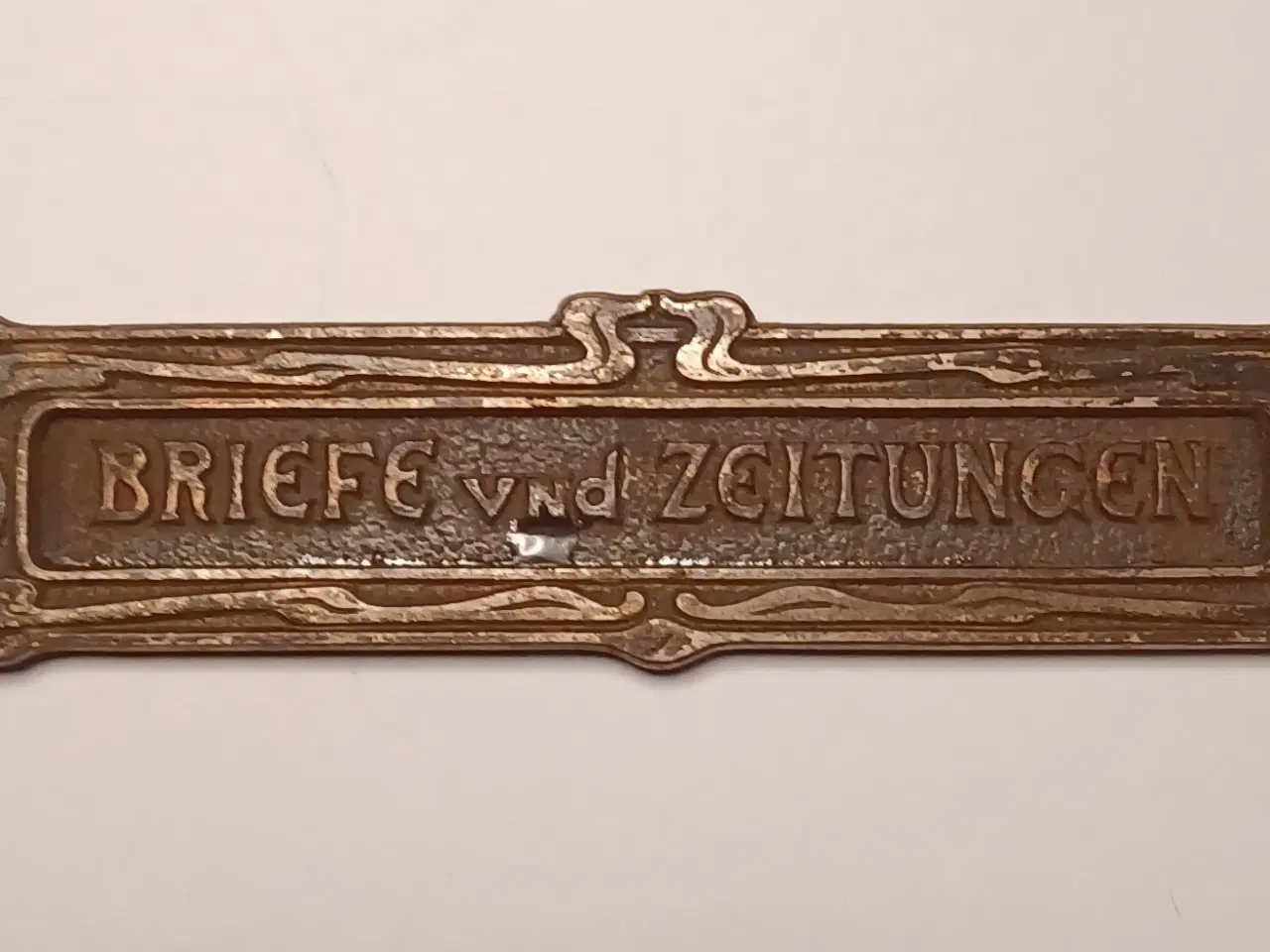 Billede 1 - Antik brevsprække, bronze.