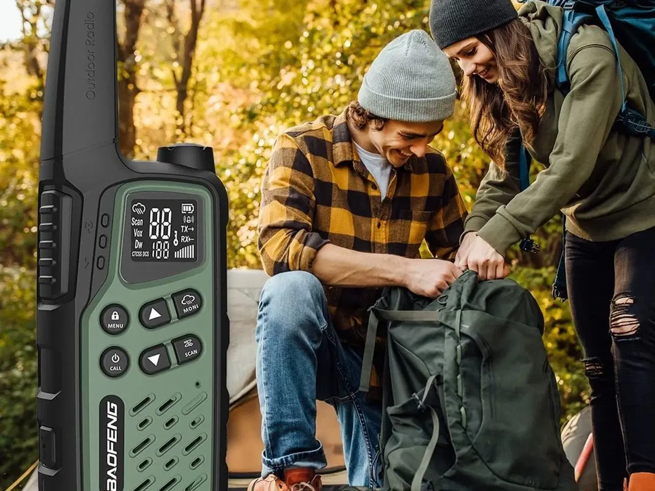 Billede 13 - Walkie talkie BAOFENG BF-T25E – grøn, sæt med 2