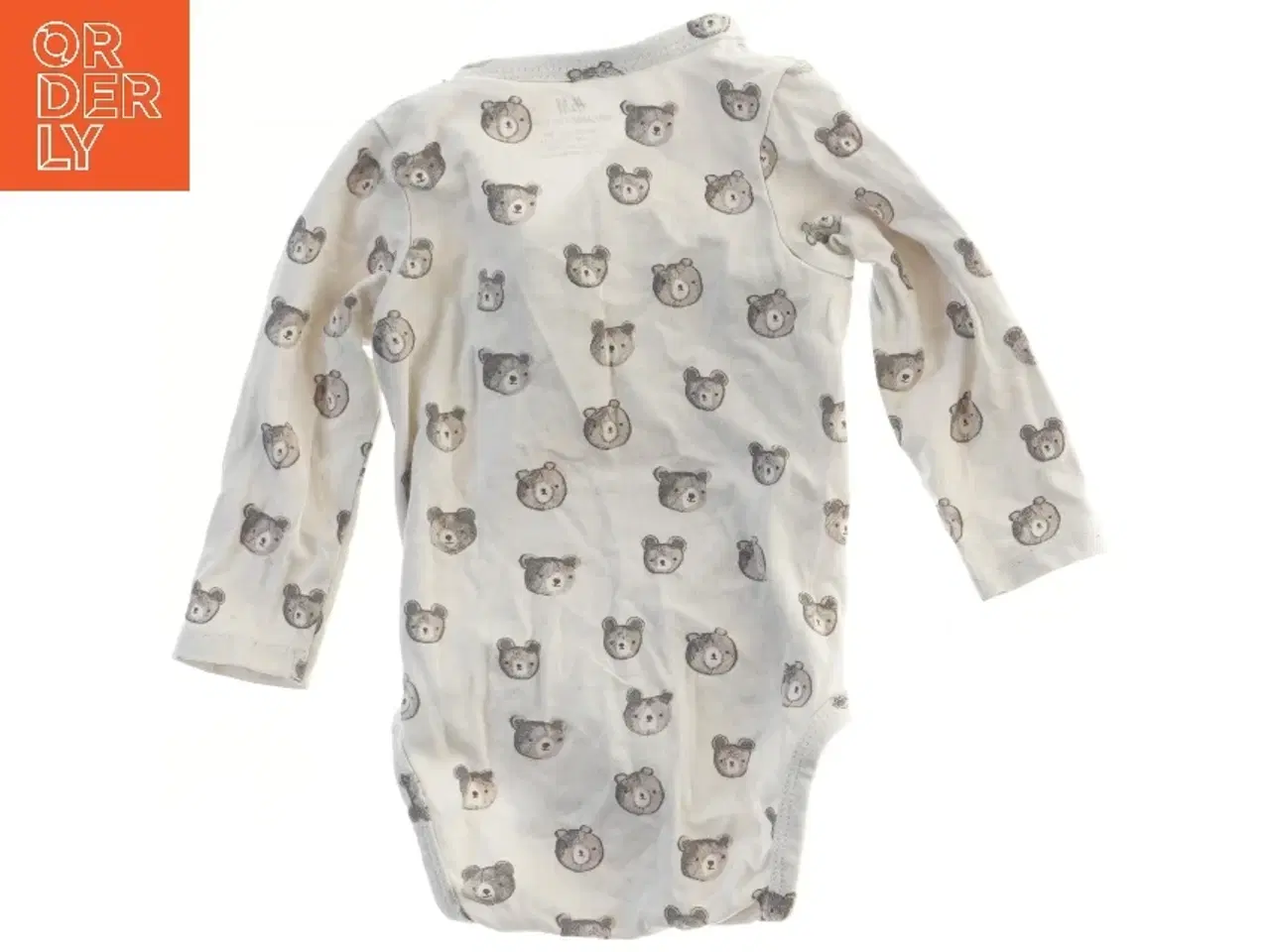 Billede 2 - Langærmet bodystocking med bamsemotiv fra H&M (str. 62)