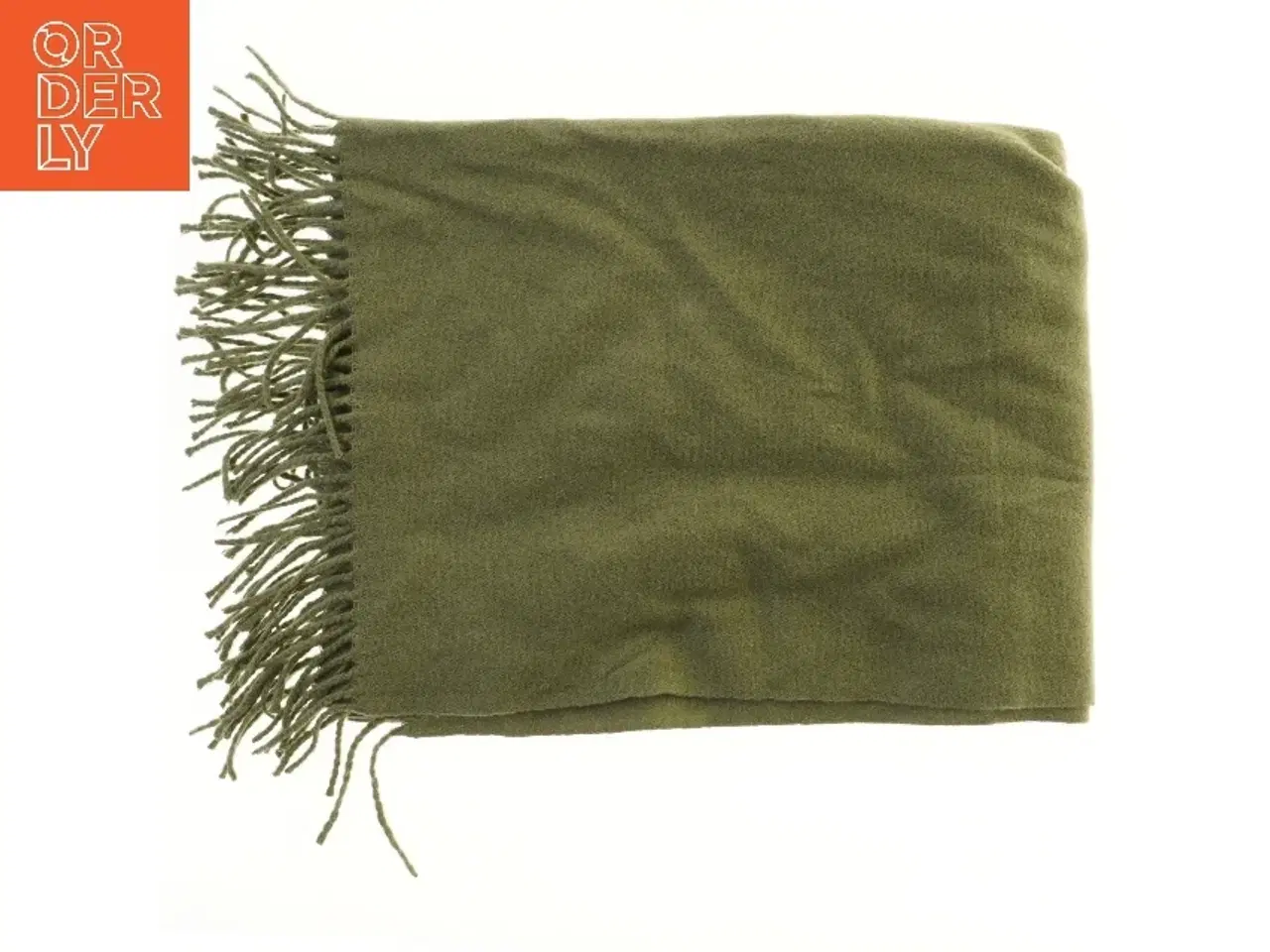 Billede 2 - Tørklæde med frynser (str. 75x190 cm)