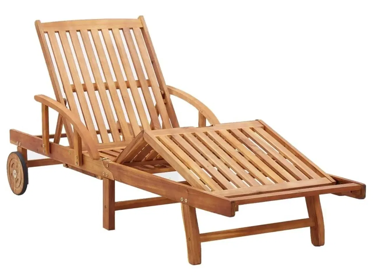 Billede 7 - Liggestol med hynde massivt fyrretræ