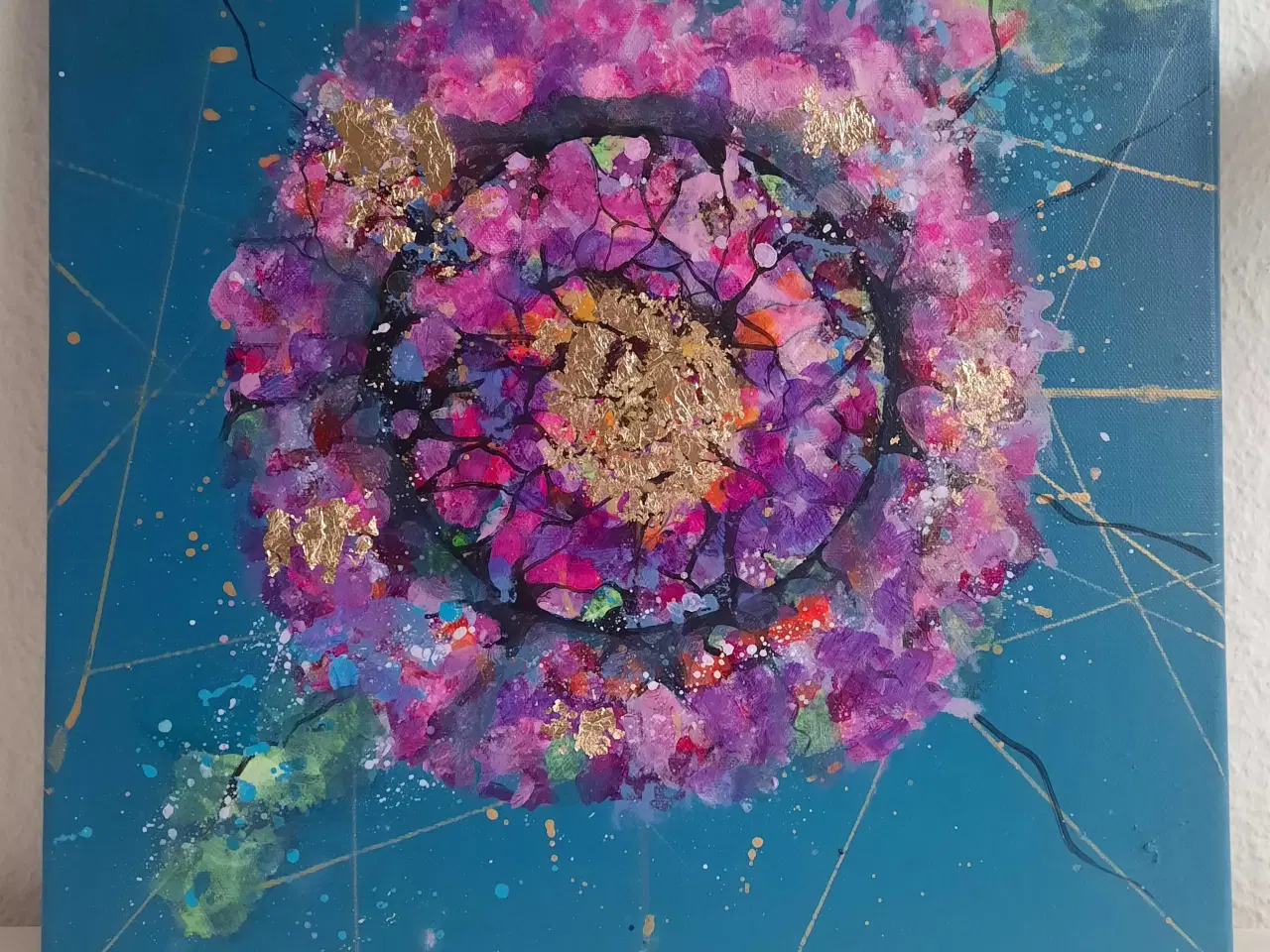 Billede 4 - Akrylmaleri på lærred 40x40 cm 