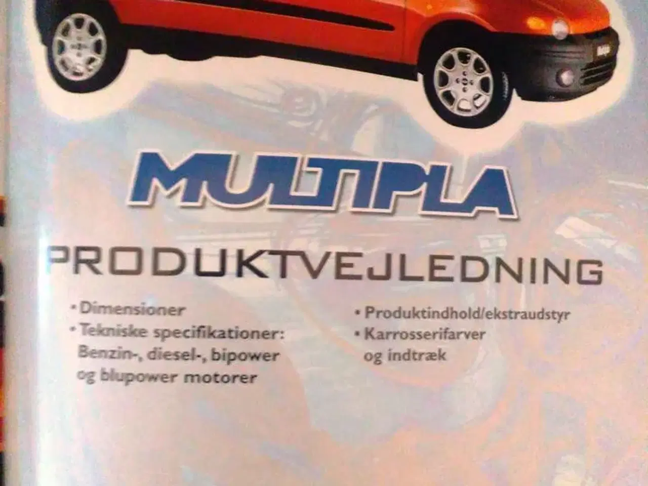 Billede 4 - Fiat Multipla Produktvejledning