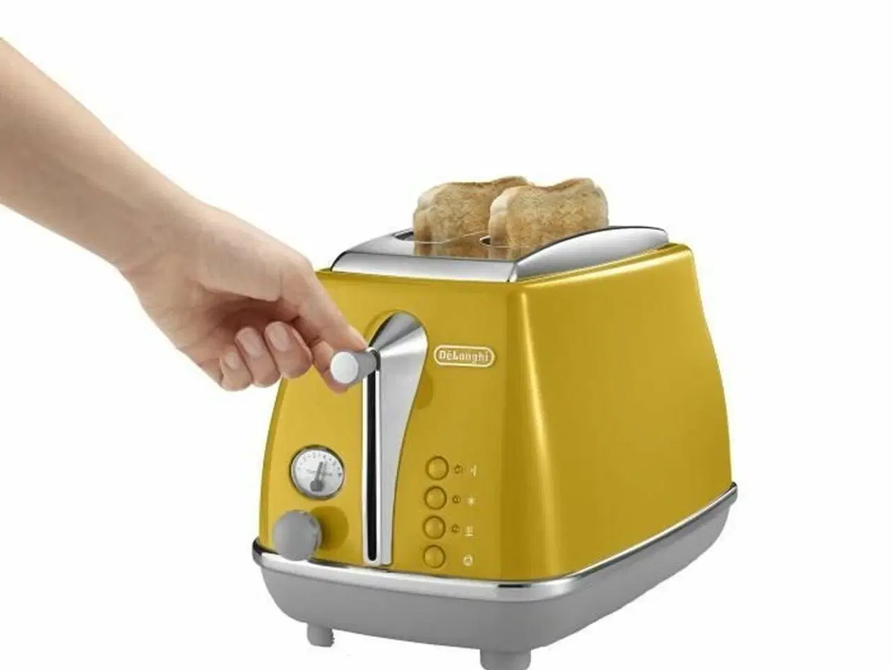 Billede 5 - DeLonghi Icona Capitals brødrister 900 W - gul, 2 skiver